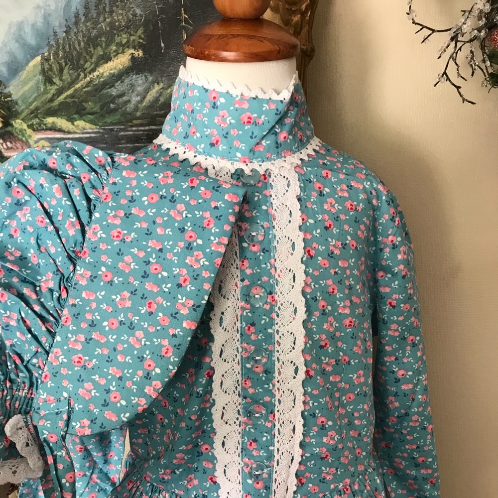 💙❤️Handmade Prairie Pioneer Dress & Bonnet‼️FINAL SALE - Picture 5 of 16